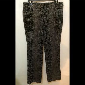 Carlisle Crockodile Print Pants Sz 8